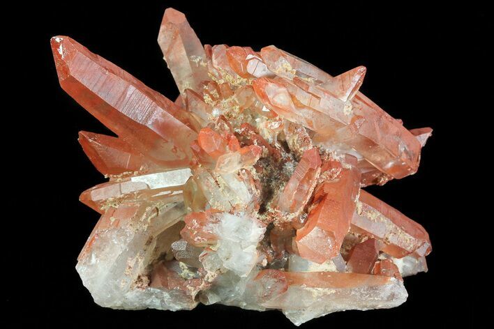 Natural Red Quartz Crystals - Morocco #70753